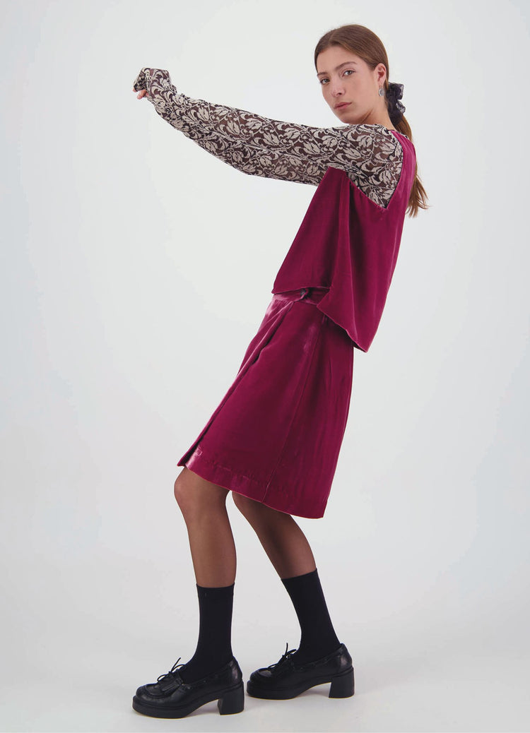 Sudden Miracles Top - Raspberry Velvet