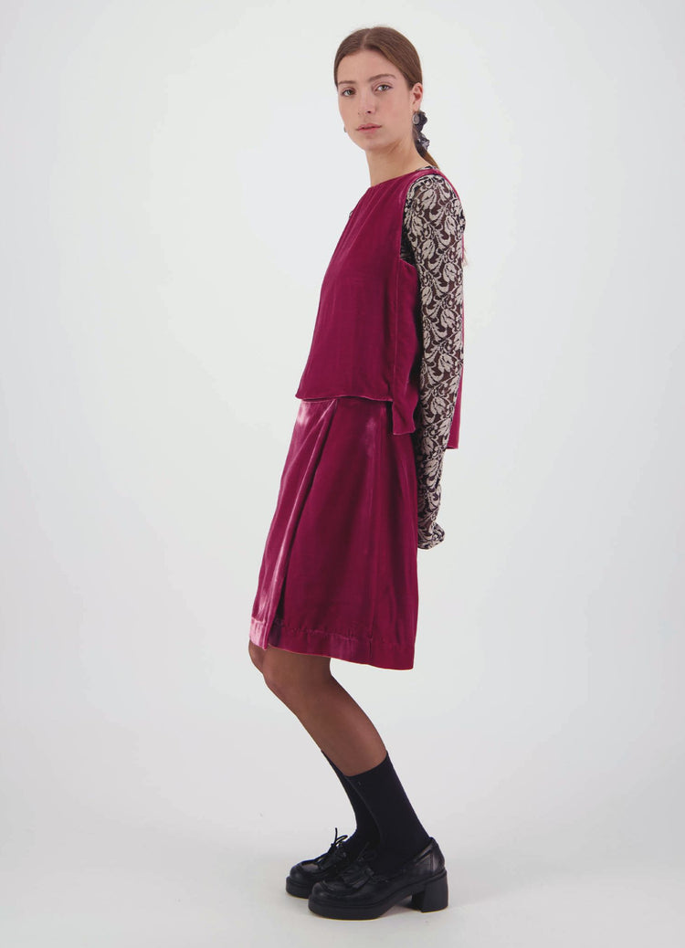 Sudden Miracles Top - Raspberry Velvet