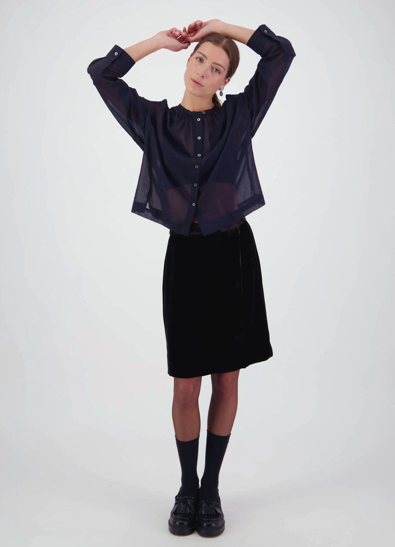 Passion Must Play Skirt - Chocolate Velvet