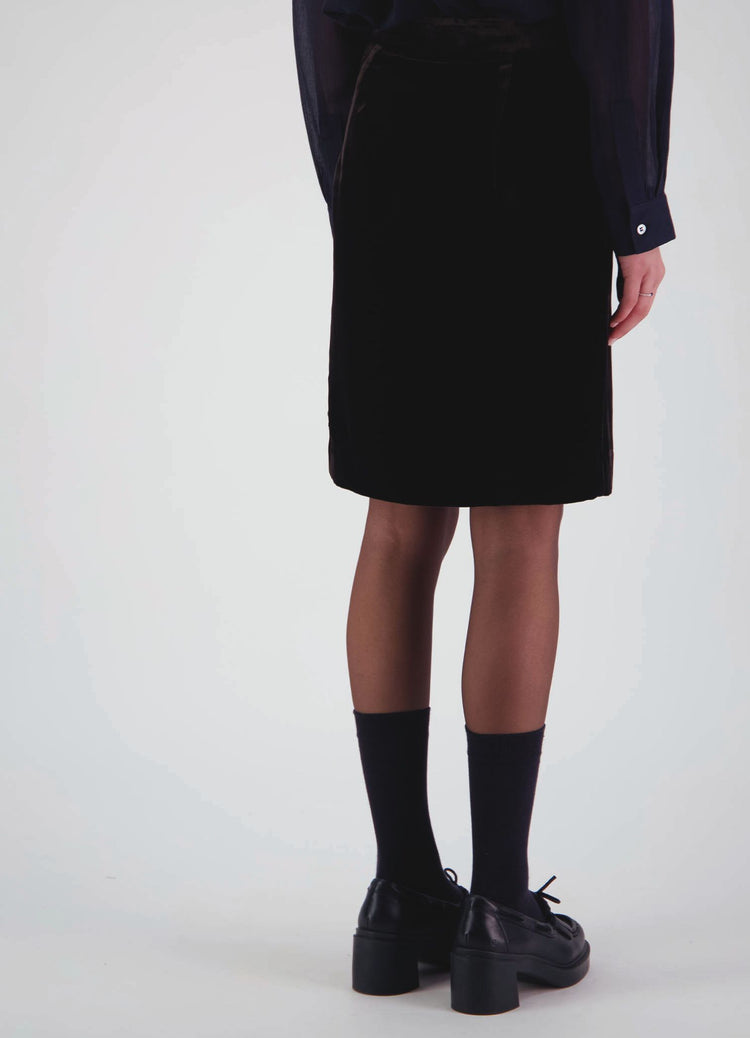 Passion Must Play Skirt - Chocolate Velvet
