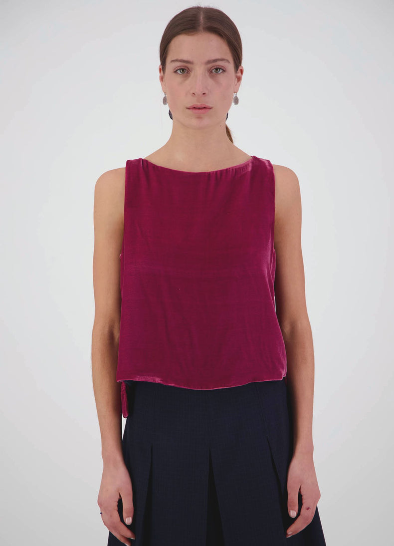 Sudden Miracles Top - Raspberry Velvet