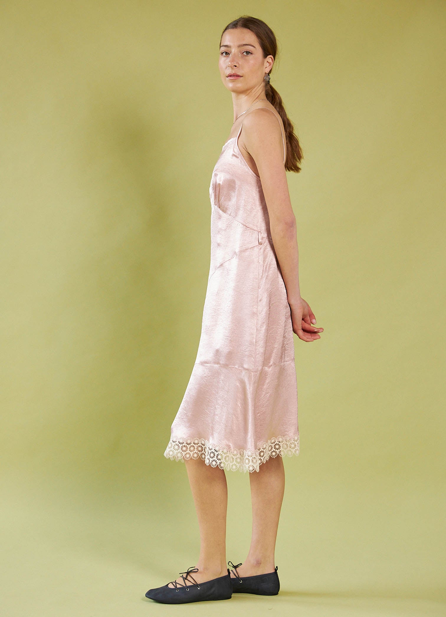 Dream a Little Dream Slip Dress - Rose Washed Satin