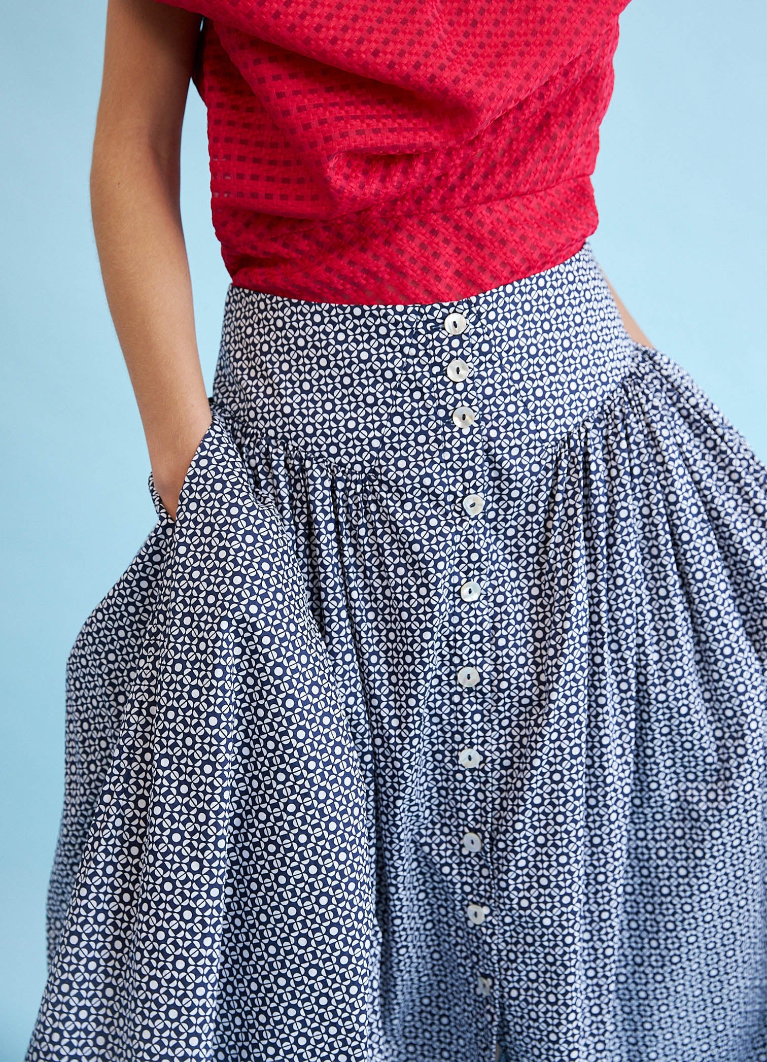 Sing It Loud Reversible Skirt - Cotton Mosaic