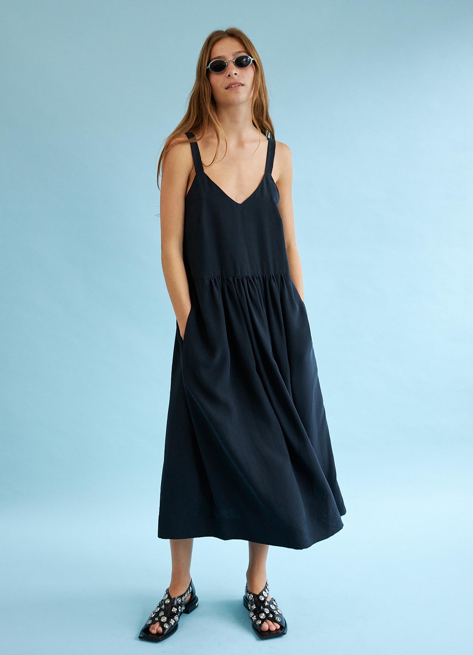 Stop Making Sense Dress - Midnight LAST ONE