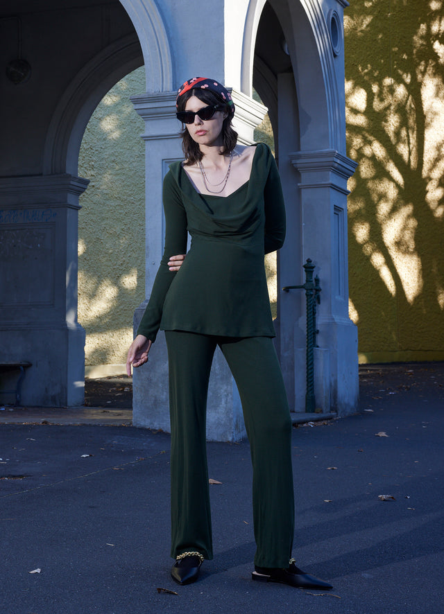 Come Into View Top - Olive Rib