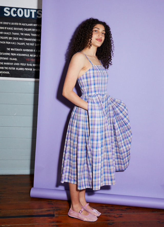 Marilyn Sundress - Japanese Check Cotton