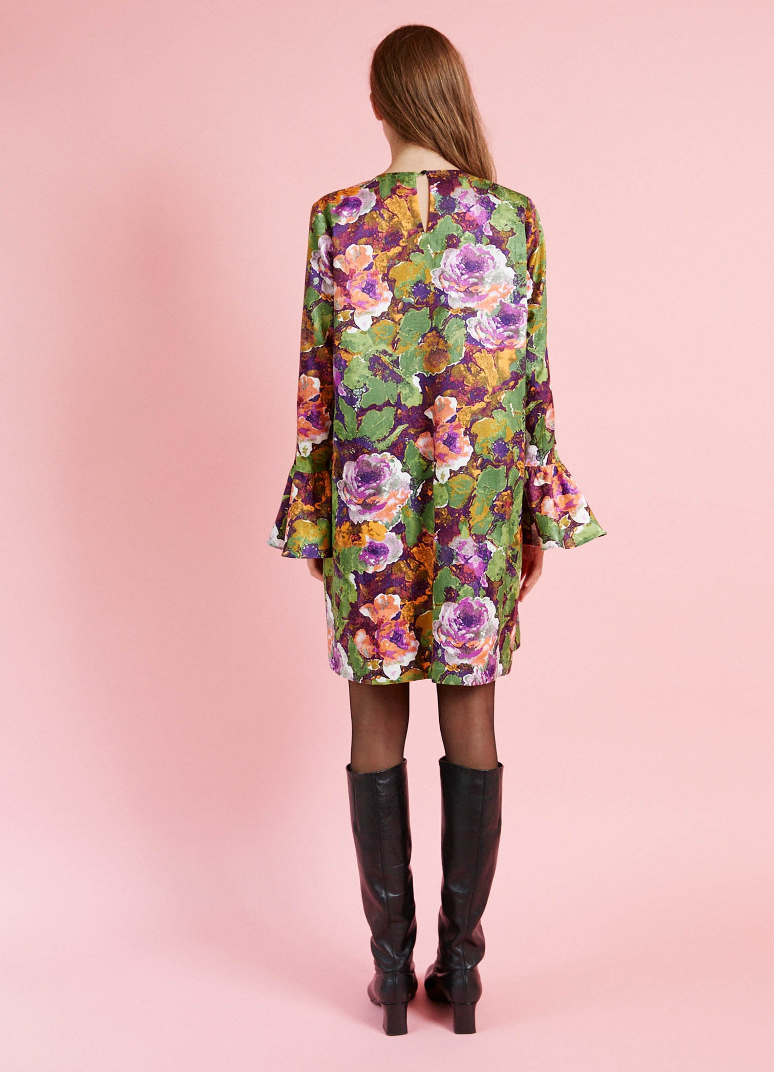 Turn Me Around Dress - Acid Flowers