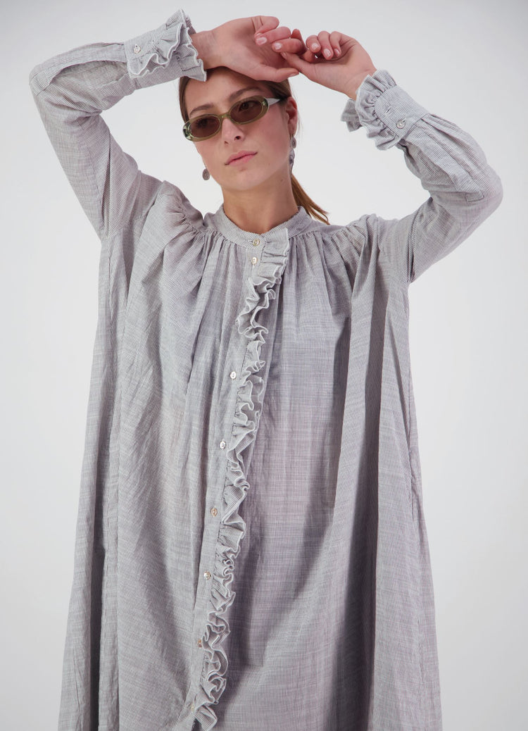 Into the Cosmos Dress - Pinstripe Cotton
