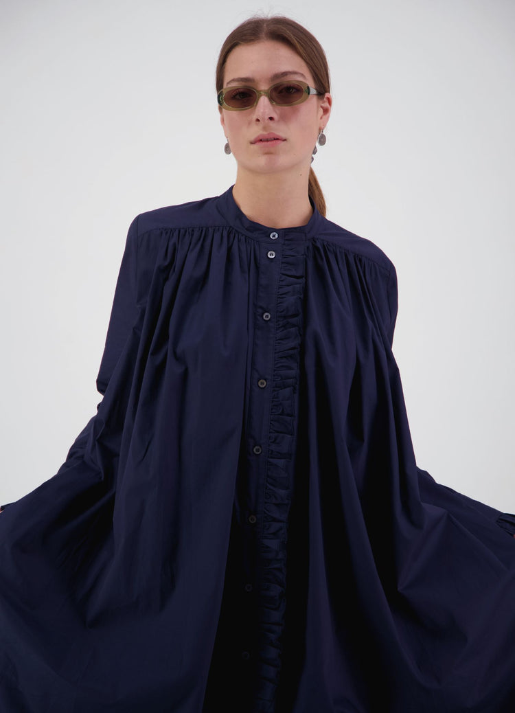 Into the Cosmos Dress - Navy Cotton