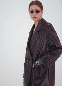 Already There Jacket -Chocolate Leatherette
