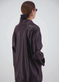 Already There Jacket -Chocolate Leatherette