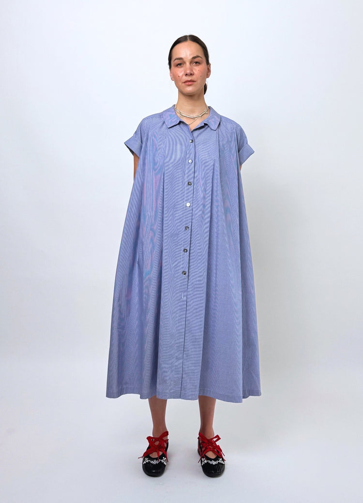 Dream Operator Dress - Pinstripe Cotton