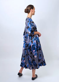 Happy All Day Dress - Hammered Silk Flowers