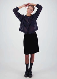 Passion Must Play Skirt - Chocolate Velvet