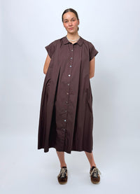 Dream Operator Dress - Chocolate Cotton