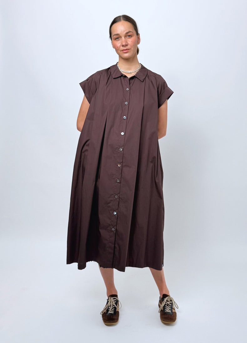 Dream Operator Dress - Chocolate Cotton