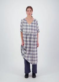 We'll See Stars Dress - Wool Blend Check