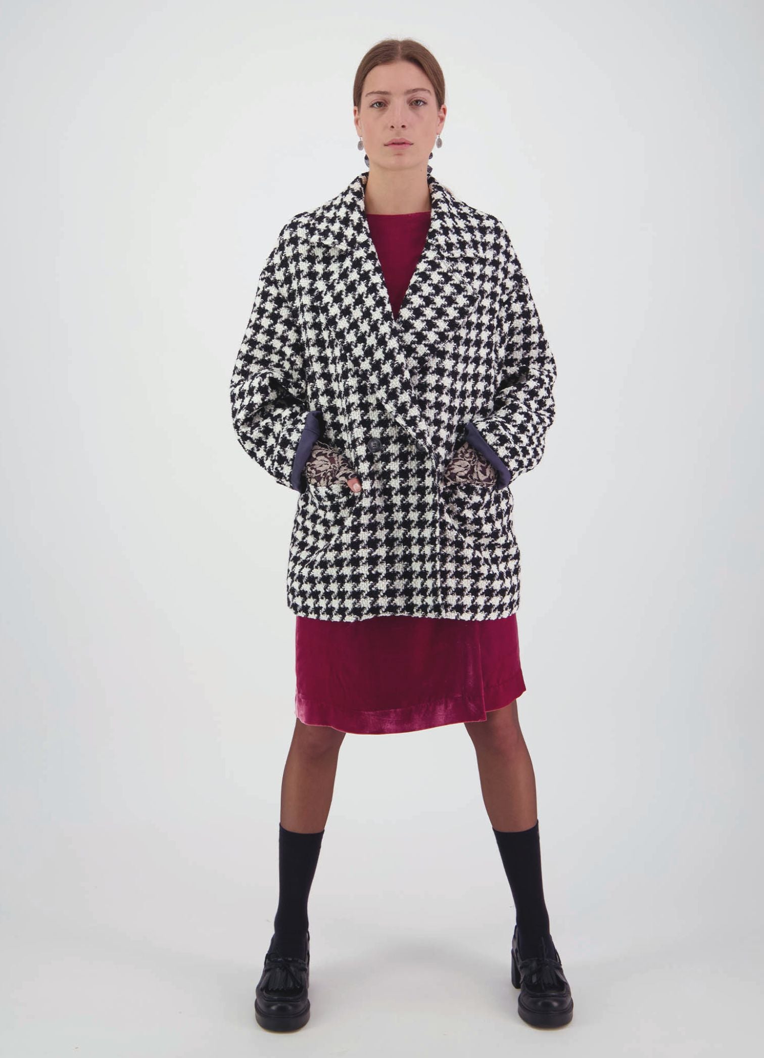 Already There Jacket - Houndstooth Tweed