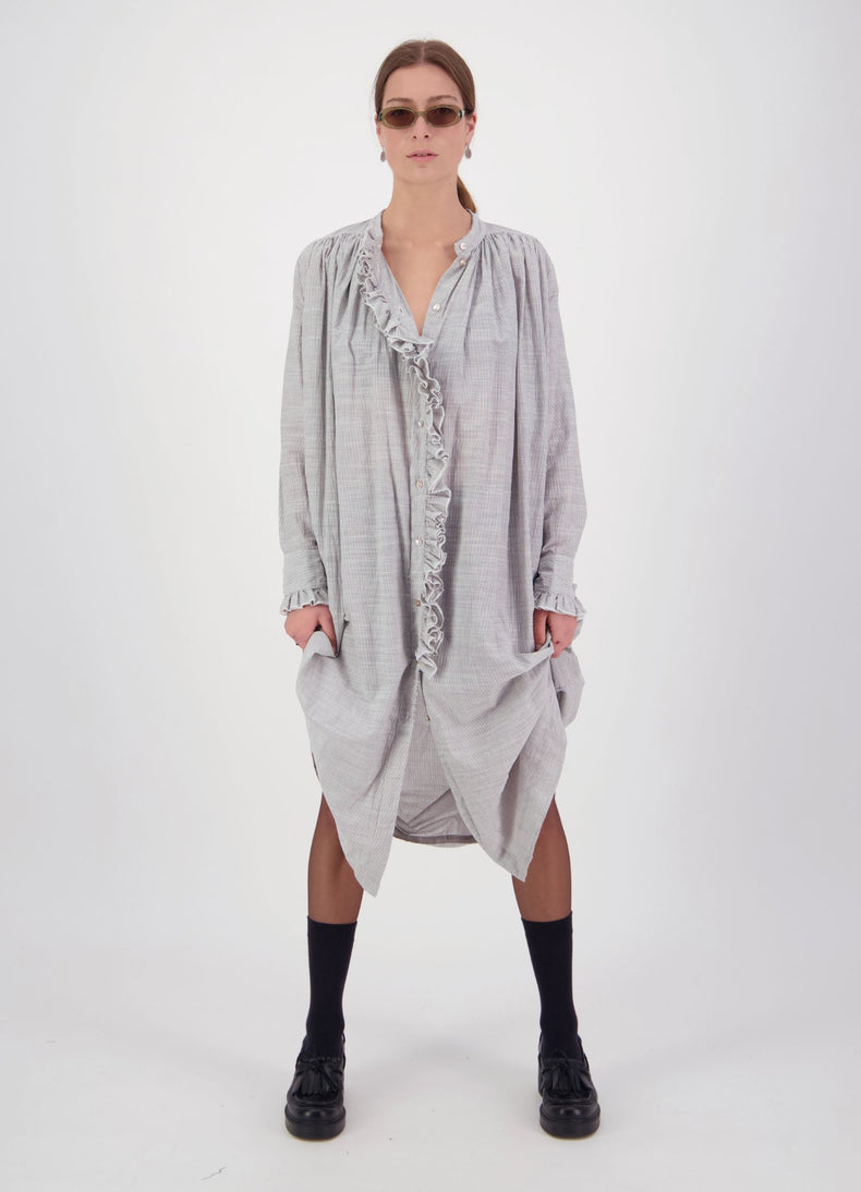 Into the Cosmos Dress - Pinstripe Cotton