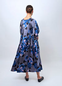 Happy All Day Dress - Hammered Silk Flowers