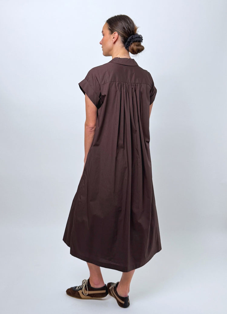 Dream Operator Dress - Chocolate Cotton