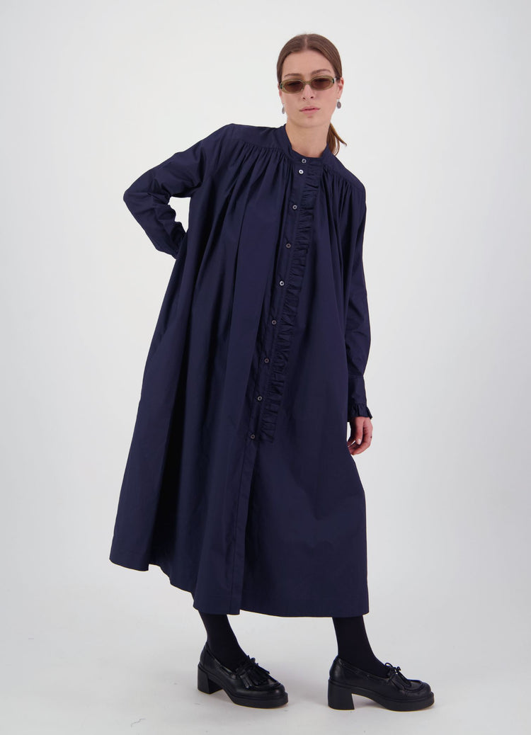 Into the Cosmos Dress - Navy Cotton