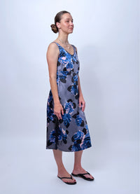 This is the Moment Lace Slip Dress - Silk Flowers