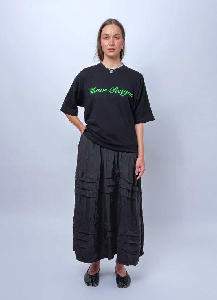 Remain in Light Skirt - Black Sand Washed Cupro
