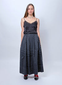 Remain in Light Skirt - Black Cotton Spots