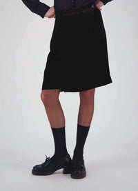 Passion Must Play Skirt - Chocolate Velvet