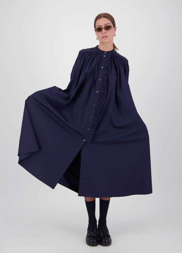 Into the Cosmos Dress - Navy Cotton