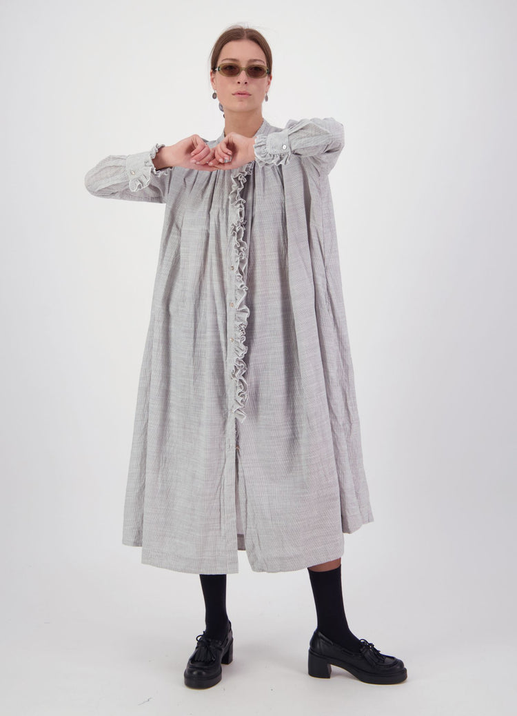 Into the Cosmos Dress - Pinstripe Cotton
