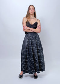Remain in Light Skirt - Black Cotton Spots