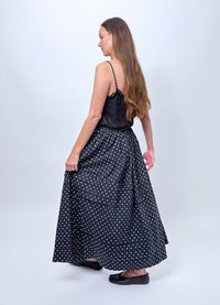 Remain in Light Skirt - Black Cotton Spots