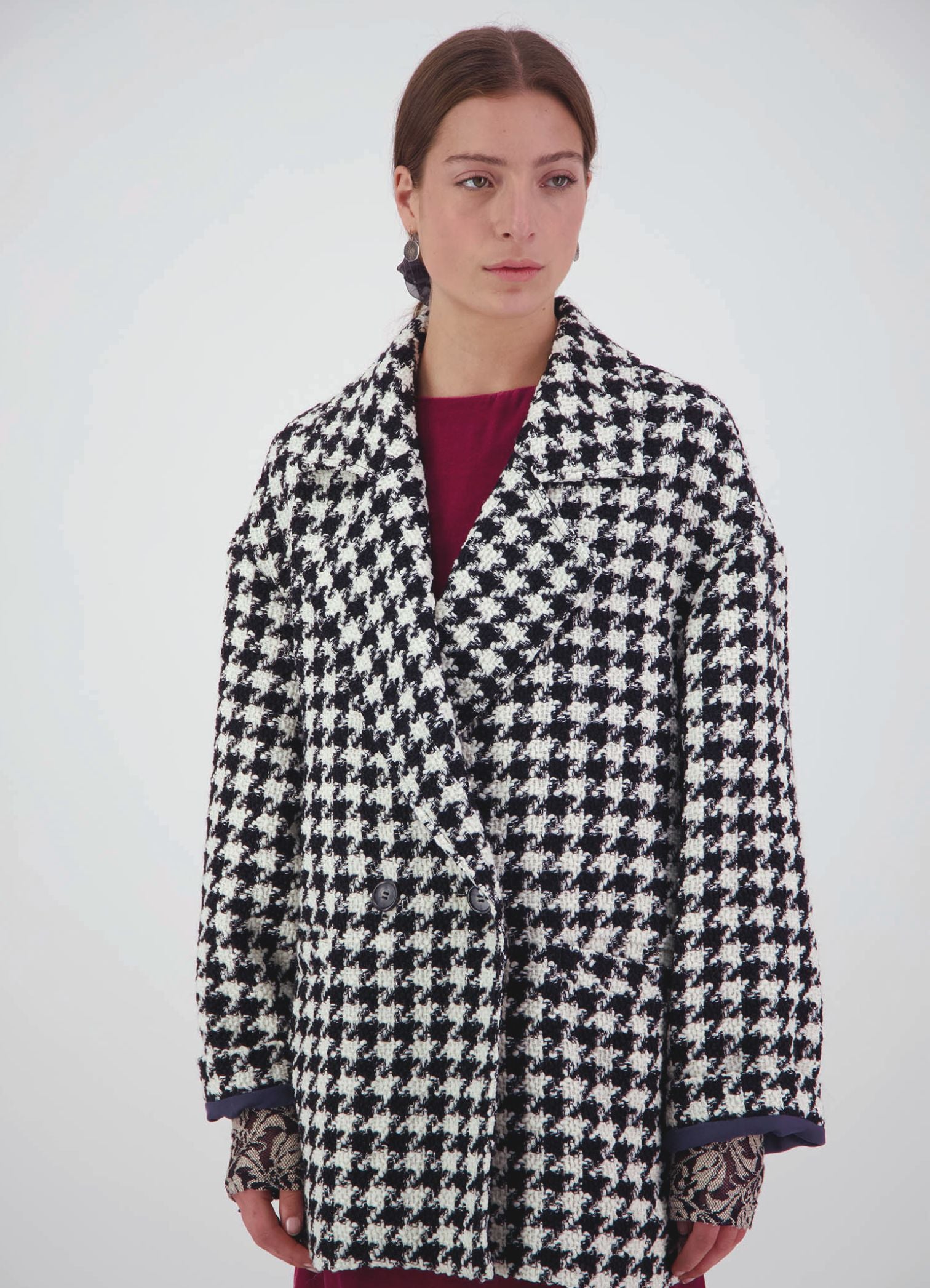 Already There Jacket - Houndstooth Tweed