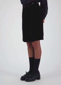 Passion Must Play Skirt - Chocolate Velvet