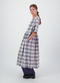 We'll See Stars Dress - Wool Blend Check