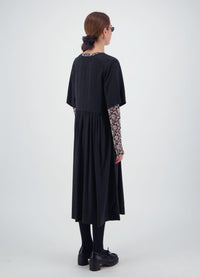 We'll See Stars Dress - Black Sand Wash Cupro