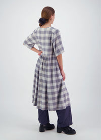 We'll See Stars Dress - Wool Blend Check