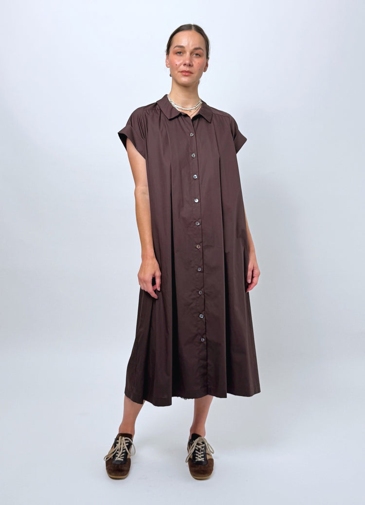 Dream Operator Dress - Chocolate Cotton