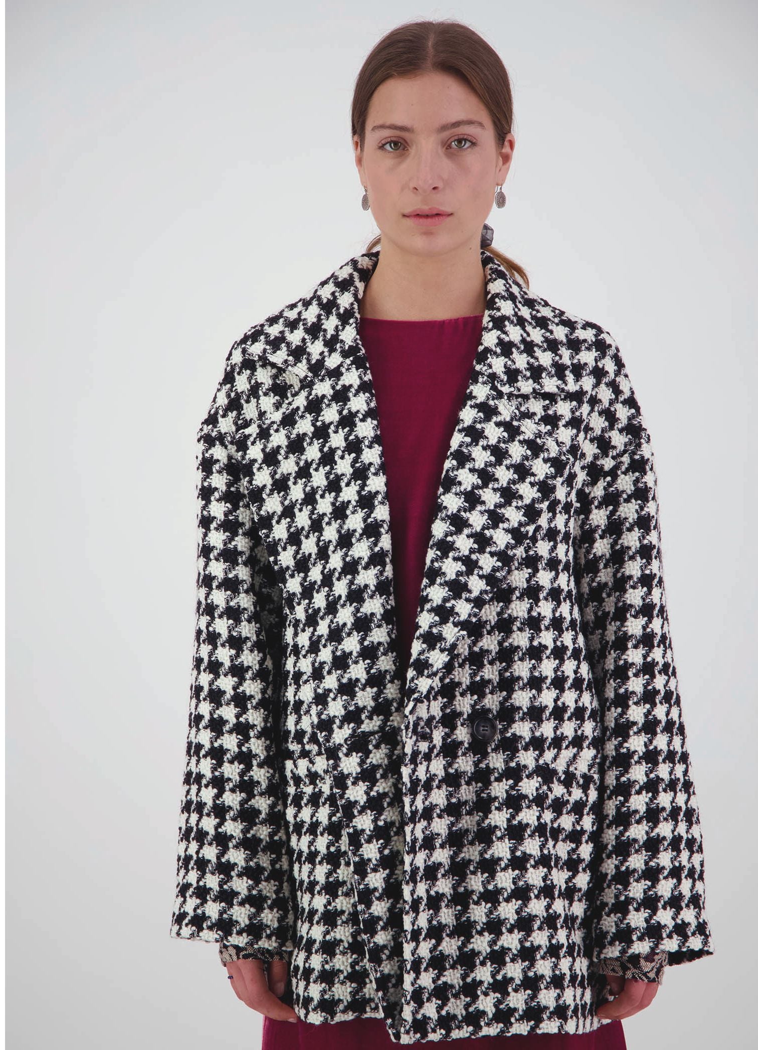 Already There Jacket - Houndstooth Tweed