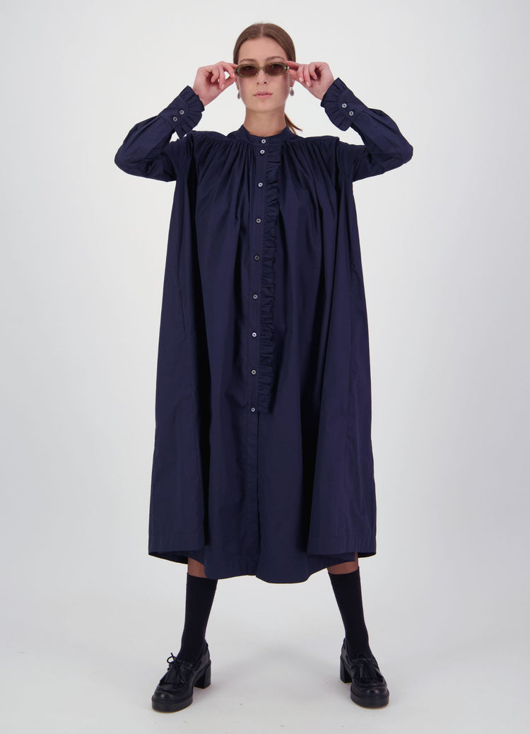 Into the Cosmos Dress - Navy Cotton