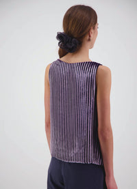 Sudden Miracles - Stripe Velvet Top
