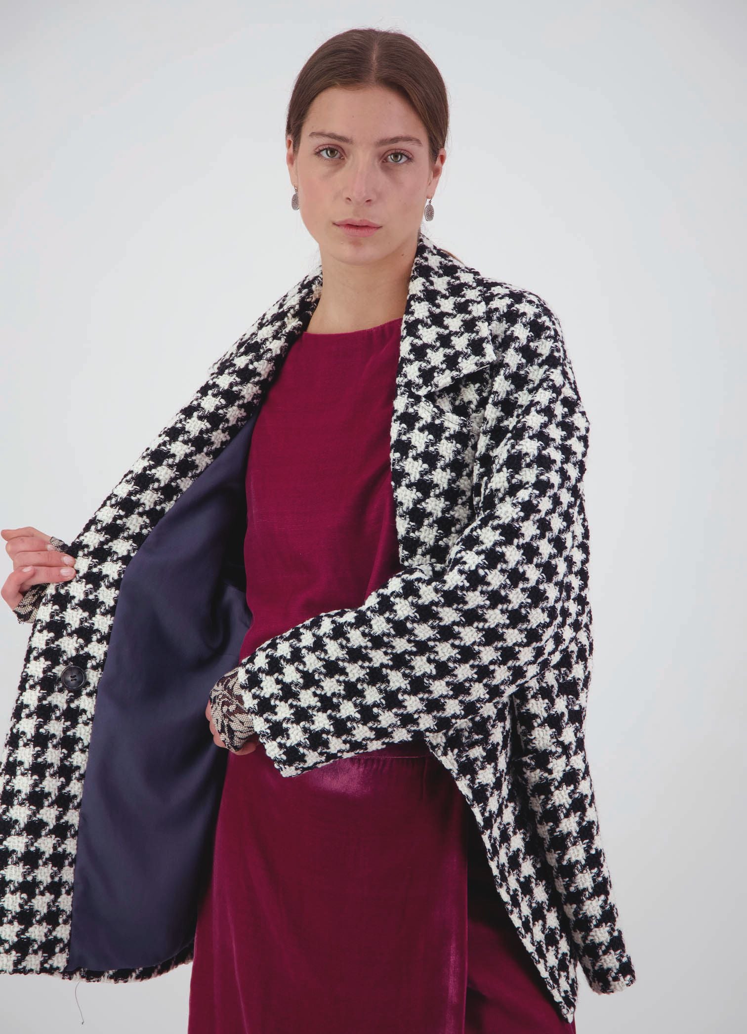 Already There Jacket - Houndstooth Tweed