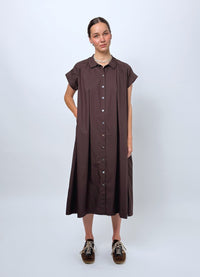 Dream Operator Dress - Chocolate Cotton
