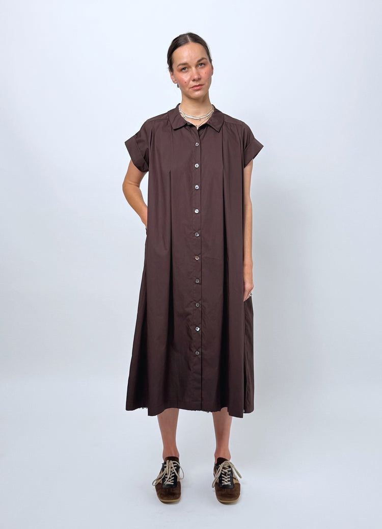 Dream Operator Dress - Chocolate Cotton