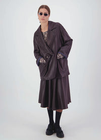 Already There Jacket -Chocolate Leatherette