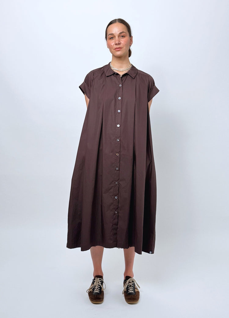 Dream Operator Dress - Chocolate Cotton
