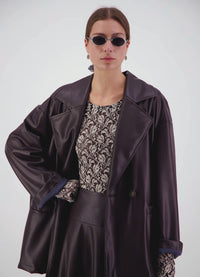 Already There Jacket -Chocolate Leatherette