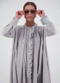 Into the Cosmos Dress - Pinstripe Cotton